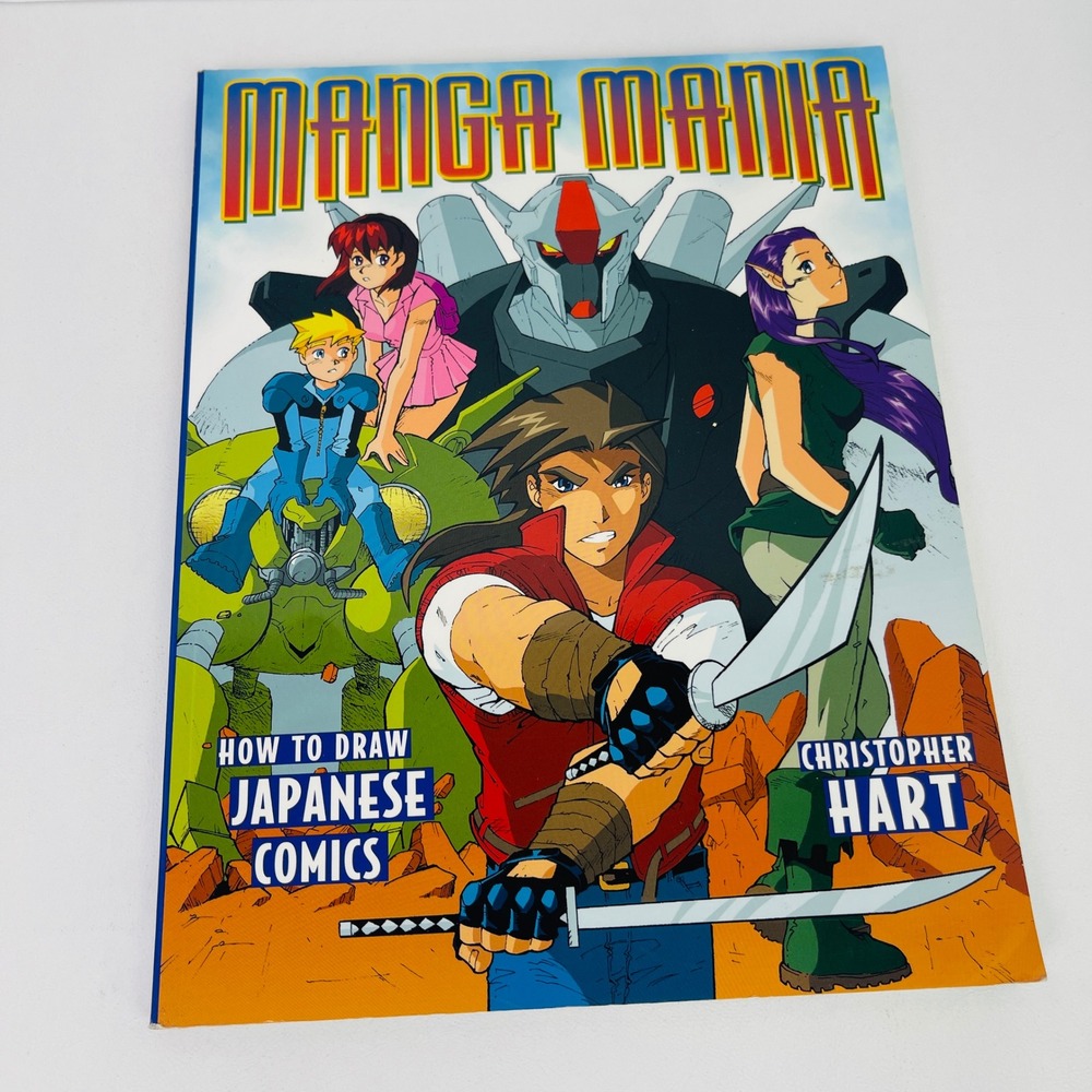 Manga Mania How to Draw Japanese Comics Christopher Hart Paperback Book GC